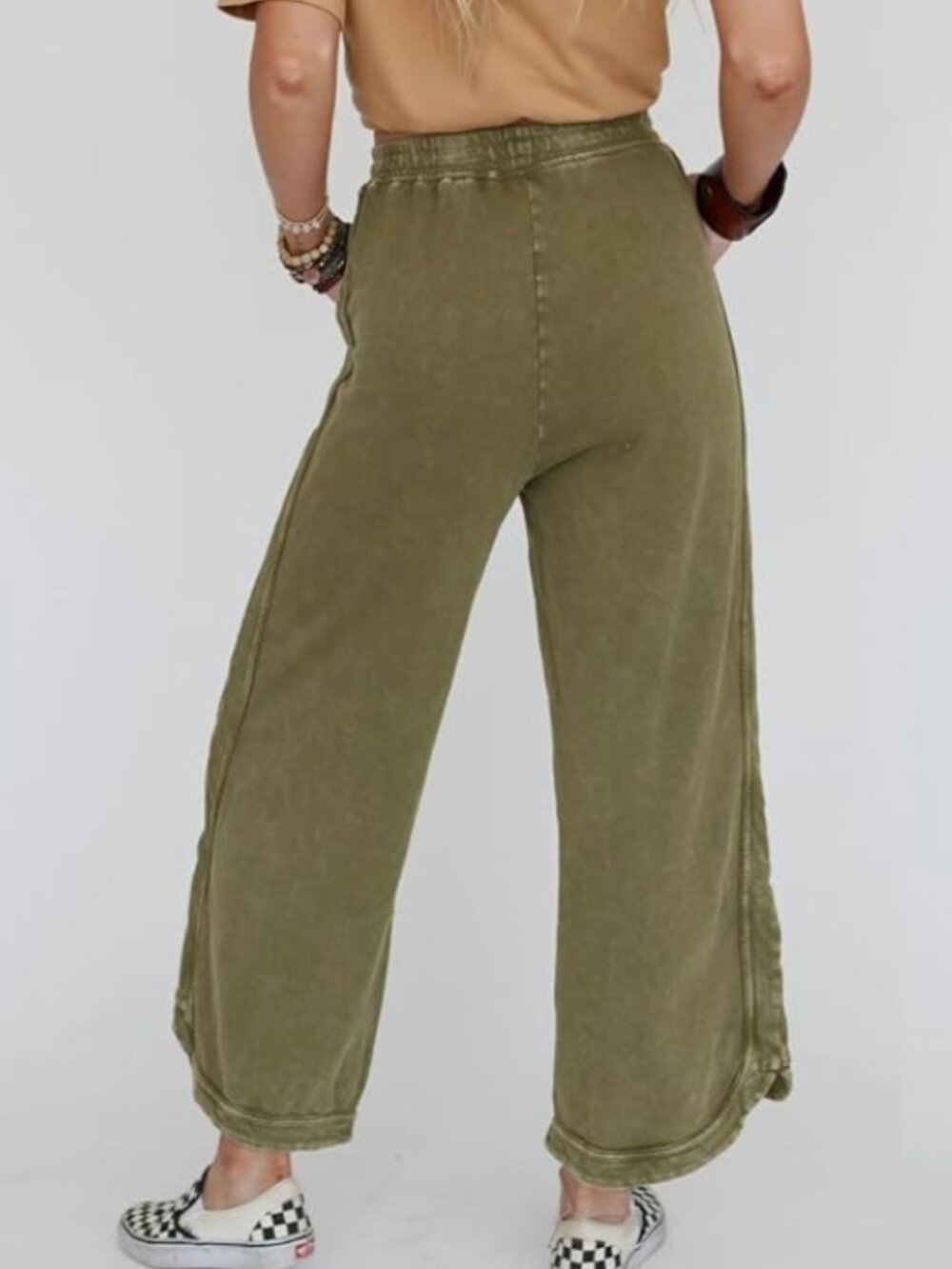 Comfy Wide Leg Yoga Sweatpants, **New with Tags**, Size L - Picture 5 of 7